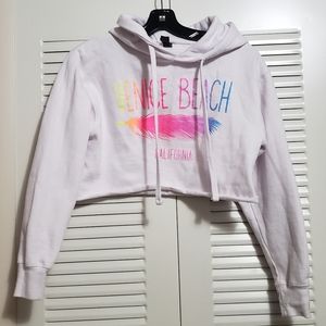 Venice Beach crop top hoodie
